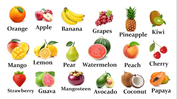 engleski rečnik: Voće - Fruits
